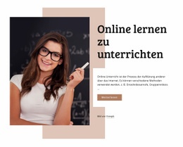 Online Lernen Zu Unterrichten - HTML-Websitevorlage