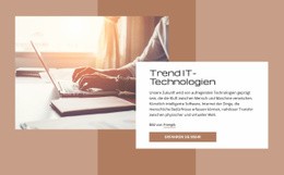 Trendige IT-Technologien - Kreatives Mehrzweck-Website-Design