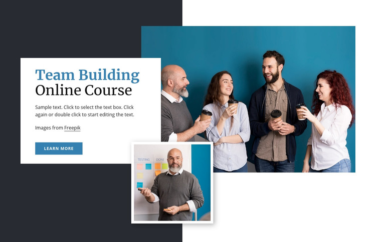 Team building online courses Elementor Template Alternative