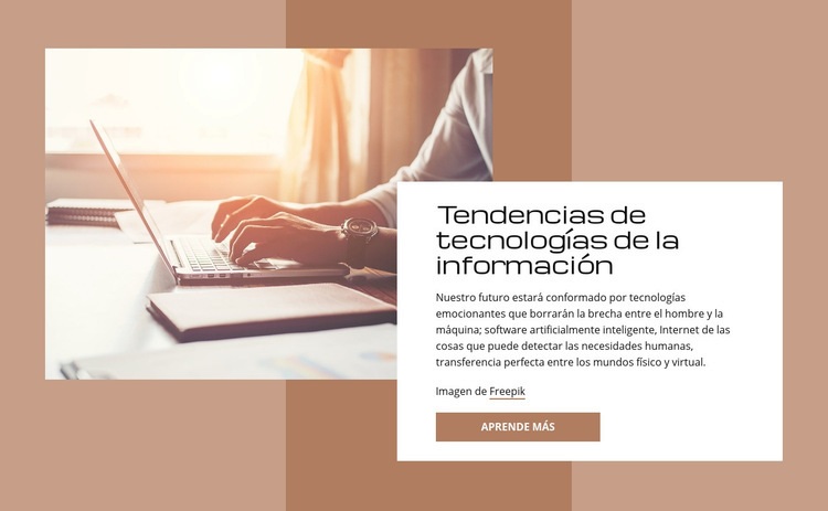 Tendencias en tecnologías de TI Creador de sitios web HTML