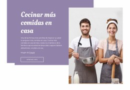 Diseño Del Sitio Para Cocinar En Casa