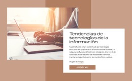 Tendencias En Tecnologías De TI - Maqueta De Sitio Web Gratuita