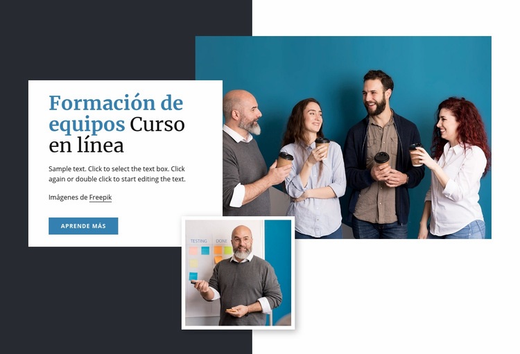 Cursos online de Team Building Página de destino