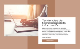 Plantilla HTML5 Más Creativa Para Tendencias En Tecnologías De TI