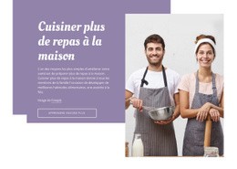 Conception Du Site Pour Cuisiner À La Maison