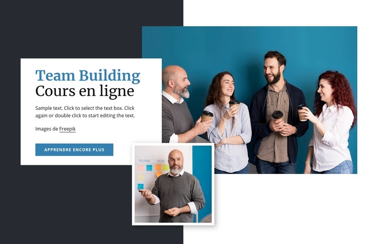 Cours en ligne de Team Building Conception de site Web