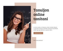 Reszponzív Websablon A Következőhöz: Megtanulni Online Tanítani