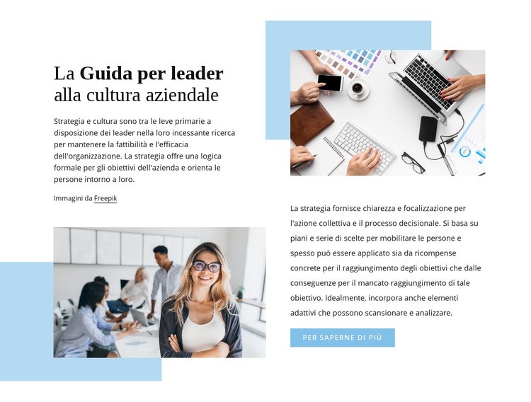 La guida del leader Progettazione di siti web