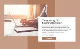 Trending IT-Technologieën - Landingspagina