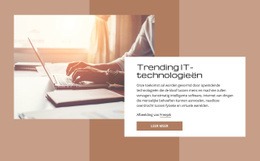 Trending IT-Technologieën - Bootstrap-Sjabloon Van Één Pagina