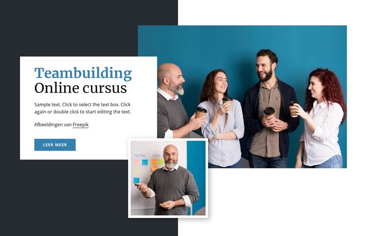 Teambuilding online cursussen Website Builder-sjablonen