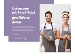 Gotowanie W Domu - Makieta Responsywnej Strony Internetowej