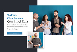 Çevrimiçi Ekip Oluşturma Kursları - Güzel Bir Sayfalık Şablon