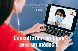 Consultation En Ligne Avec Un Médecin - Modèle Polyvalent D'Une Page