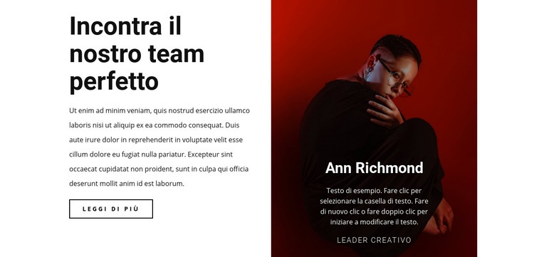 Essere umano creativo in squadra Mockup del sito web