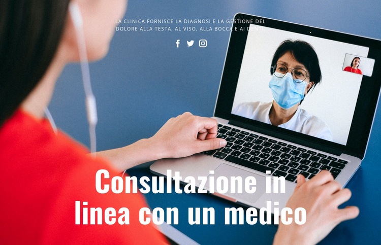 Consultazione in linea con il medico Modello HTML5