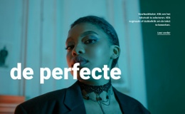 HTML-Paginaontwerp Voor Modellen En Modeshow