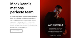 Creatieve Mens In Team - Website Creation HTML