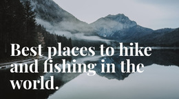 Best Place For Fishing - Webpage Layout