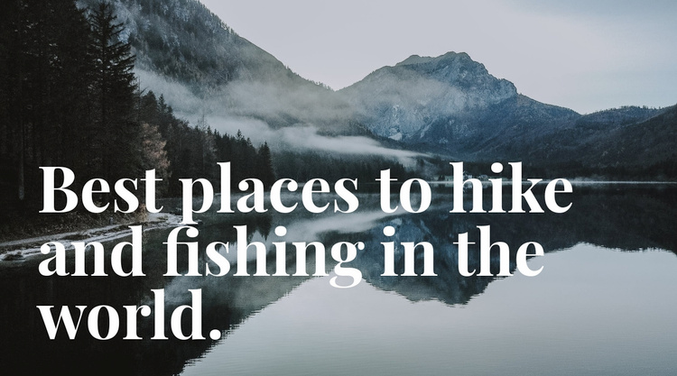 Best place for fishing Wix Template Alternative