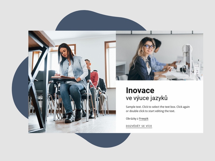 Inovace ve výuce jazyků Šablona HTML