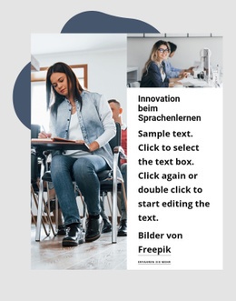 Innovationen Beim Sprachenlernen - Vorlage Für Eine Seite