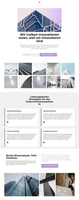 Unsere Stärke Im Geschäft – Fertiges Website-Design
