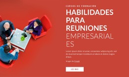 Habilidades Para Reuniones De Negocios - Creador De Sitios Web Sencillo