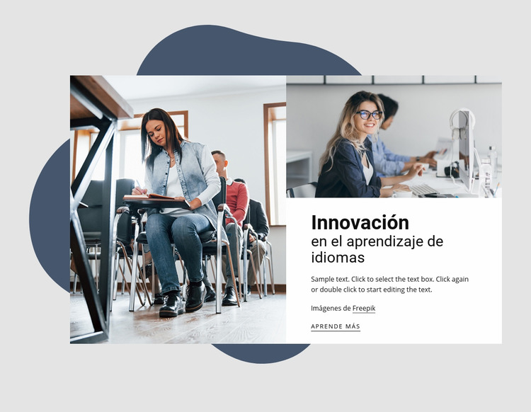 Innovaciones en el aprendizaje de idiomas Plantilla Joomla