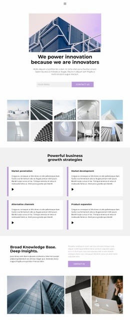 Our strength in business - Html Code Example by Nicepage