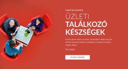 Üzleti Találkozó Készségek – HTML Céloldal