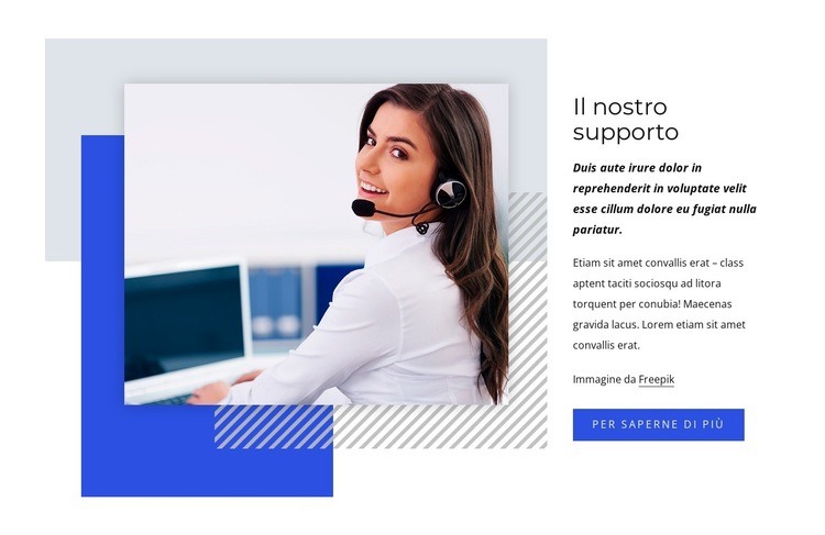 Supporto allo sviluppo web Modelli di Website Builder