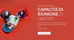 Design Del Sito Pronto All'Uso Per Abilità Nelle Riunioni Di Lavoro