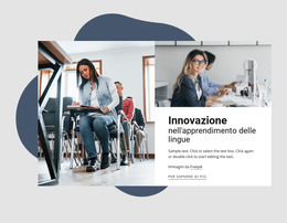 Innovazioni Nell'Apprendimento Delle Lingue Modello Di Sito Web Html5