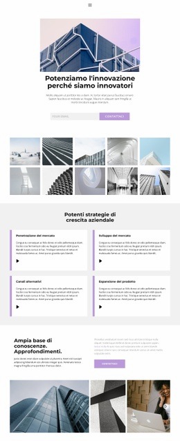 La Nostra Forza Negli Affari - Modello HTML5 Definitivo