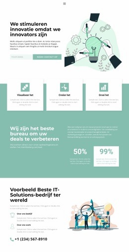 Innovatieve Methoden - Mockup-Sjabloon Voor Websites