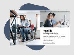 Dil Öğreniminde Yenilikler CSS ızgara Şablonu