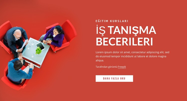 İş toplantısı becerileri CSS Şablonu