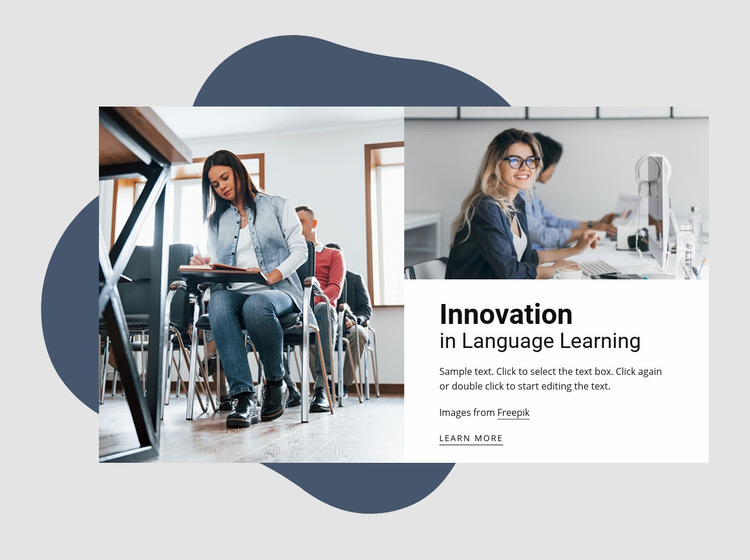 Innovations in language learning Web Page Design