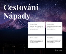 Cestovní Nápady – Bezplatná Šablona Webových Stránek