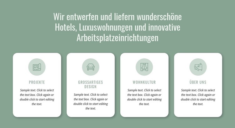 Wir gestalten Hotels Website-Modell