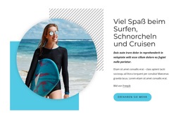 Viel Spaß Beim Surfen - Kostenlose Website-Vorlage