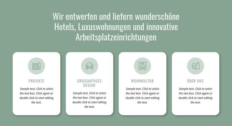 Wir gestalten Hotels Landing Page