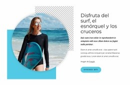 Disfruta Del Surf - Plantillas De Sitios Web Adaptables