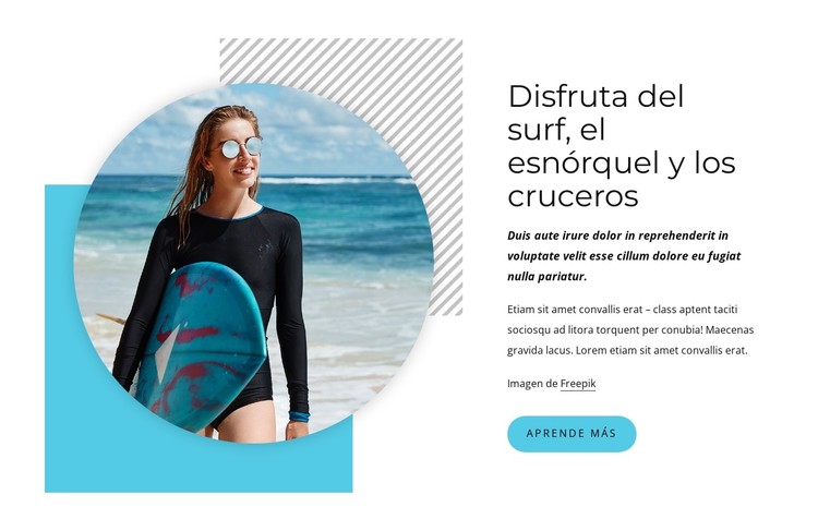 Disfruta del surf Plantilla CSS