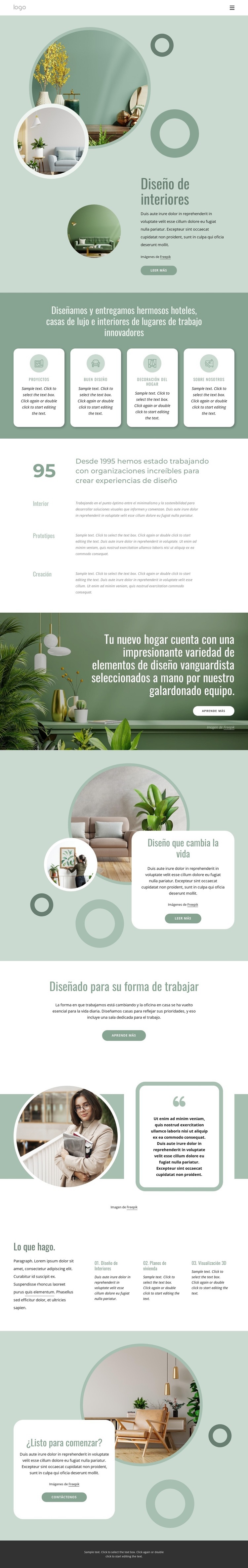 Interiorismo funcional Plantilla HTML5