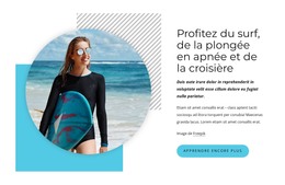 Profitez Du Surf - Modèle D'Une Page