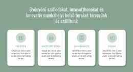 Szállodákat Tervezünk Egyoldalas Sablon