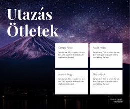 Utazási Ötletek – Ingyenes Webhelysablon