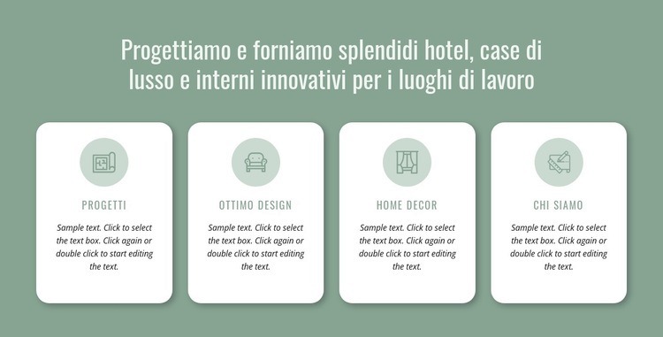 Progettiamo hotel Modelli di Website Builder